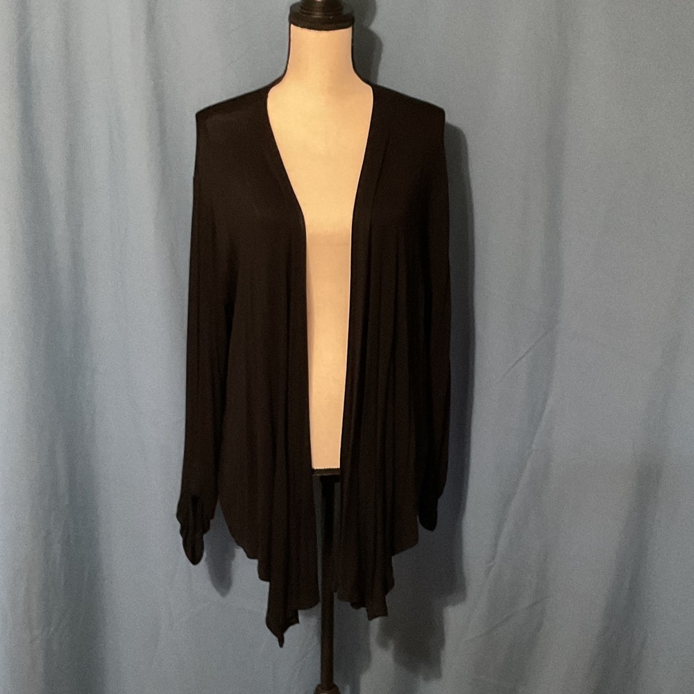 Classic Black Women's Cardigan 2X
